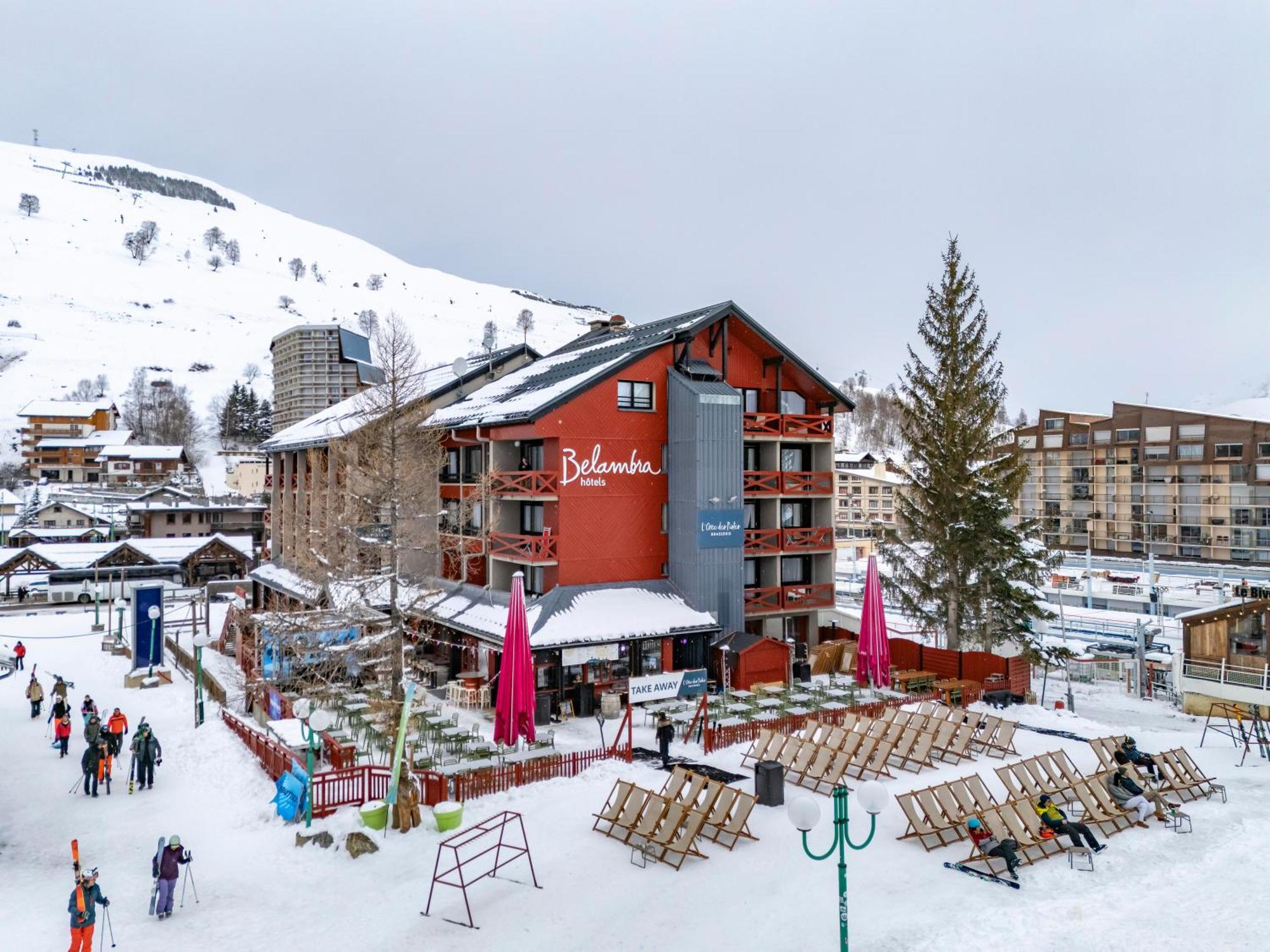 Hotel Les 2 Alpes L'Oree Des Pistes Les Deux Alpes Buitenkant foto